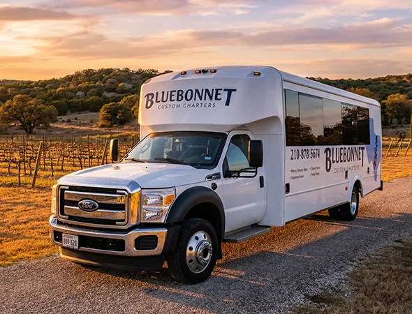 Private Charter Bus Rental in Luckenbach, TX